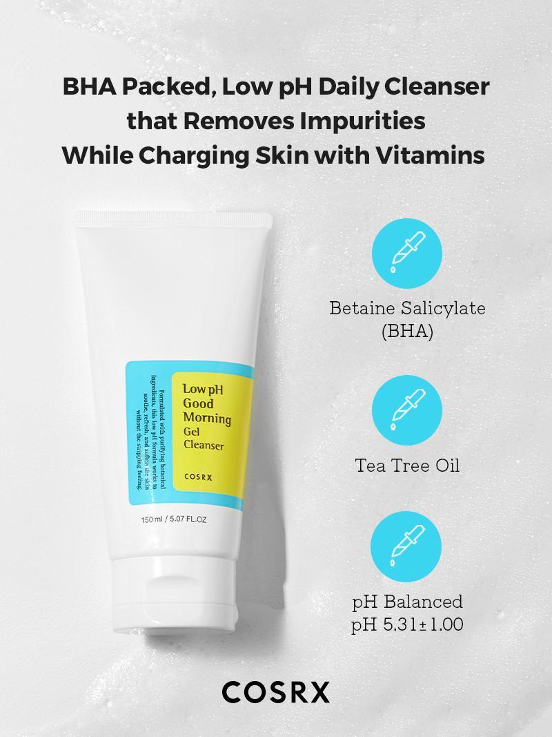 Cosrx - Low PH Good Morning Gel Cleanser